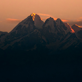 Nagarkot tour, Nepal. Early morning sunrise view